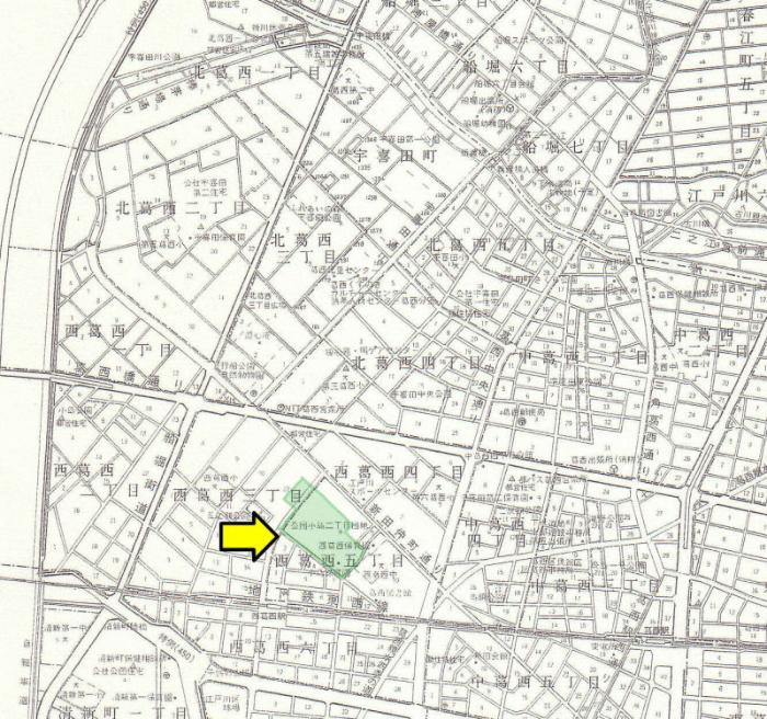 図　小島町二丁目団地自治会の地図