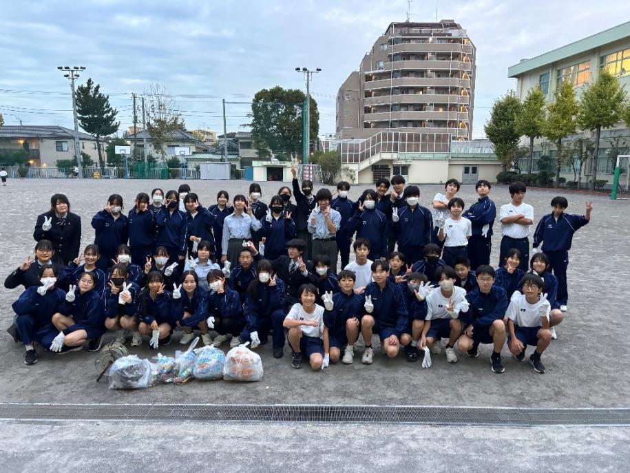 春江中学校参加者の集合写真