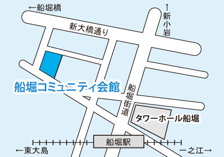 地図：船堀コミュニティ会館