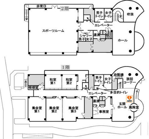 二之江コミュニティ会館　館内案内図