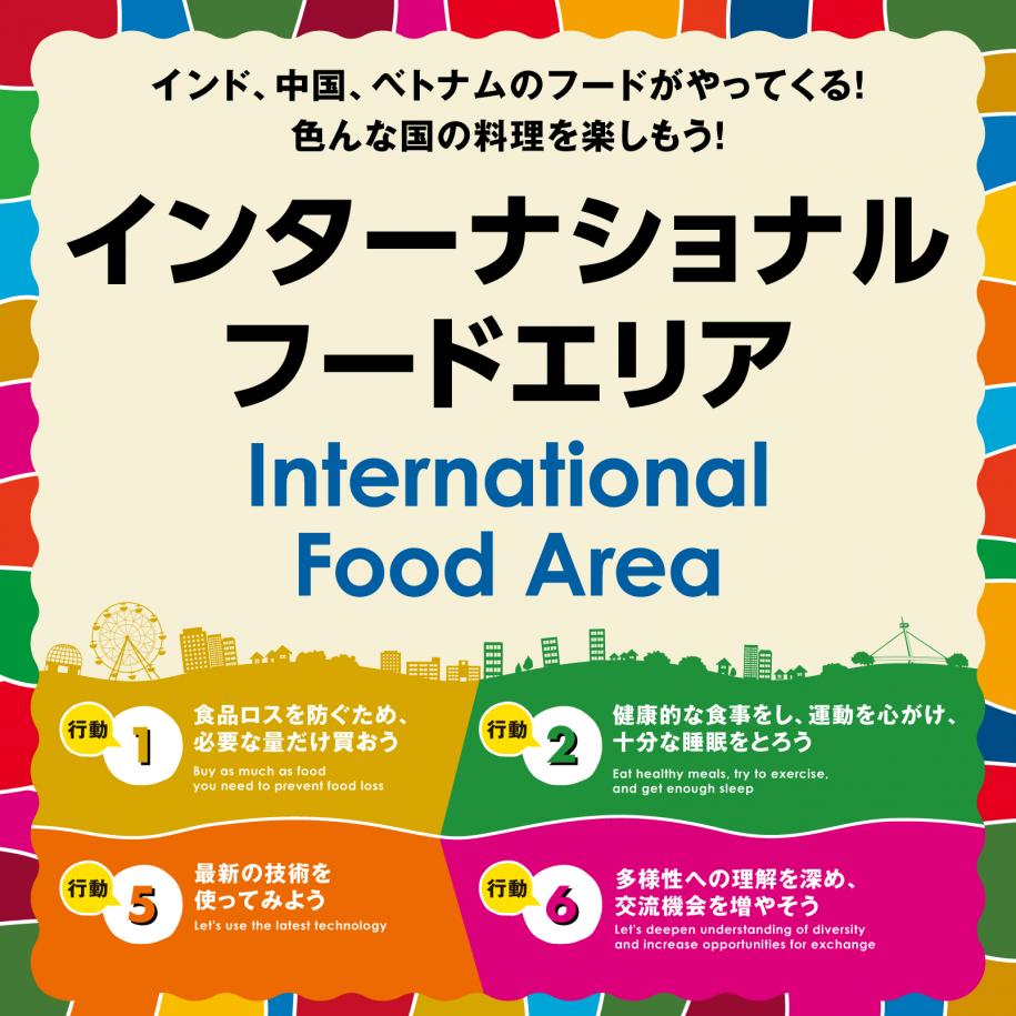サインパネル(インターナショナルフードエリア)