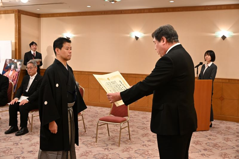 文化賞授与の様子