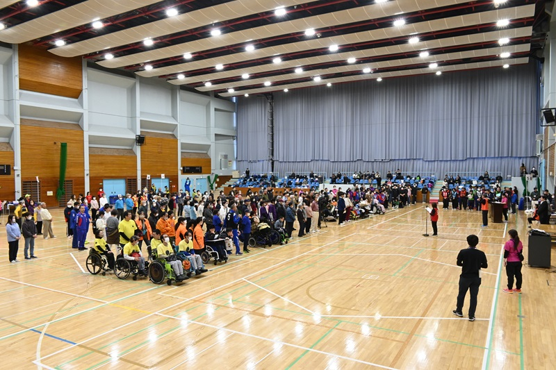 ボッチャ交流大会の様子