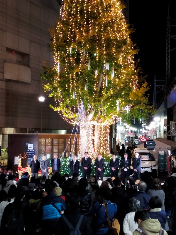 クリスマスミニコンサートのセレモニーの様子