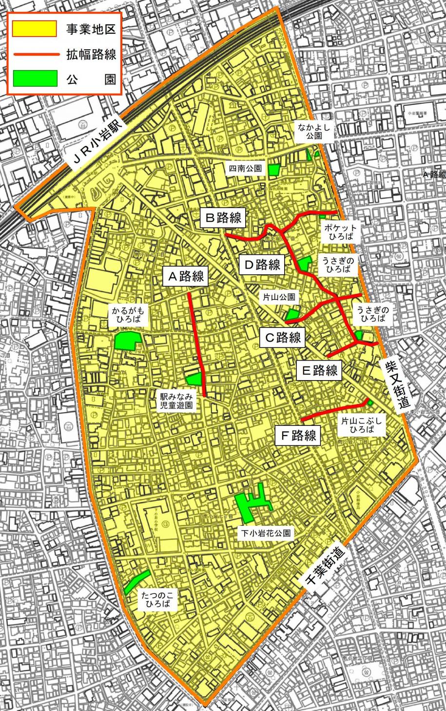 南小岩七八丁目地区図