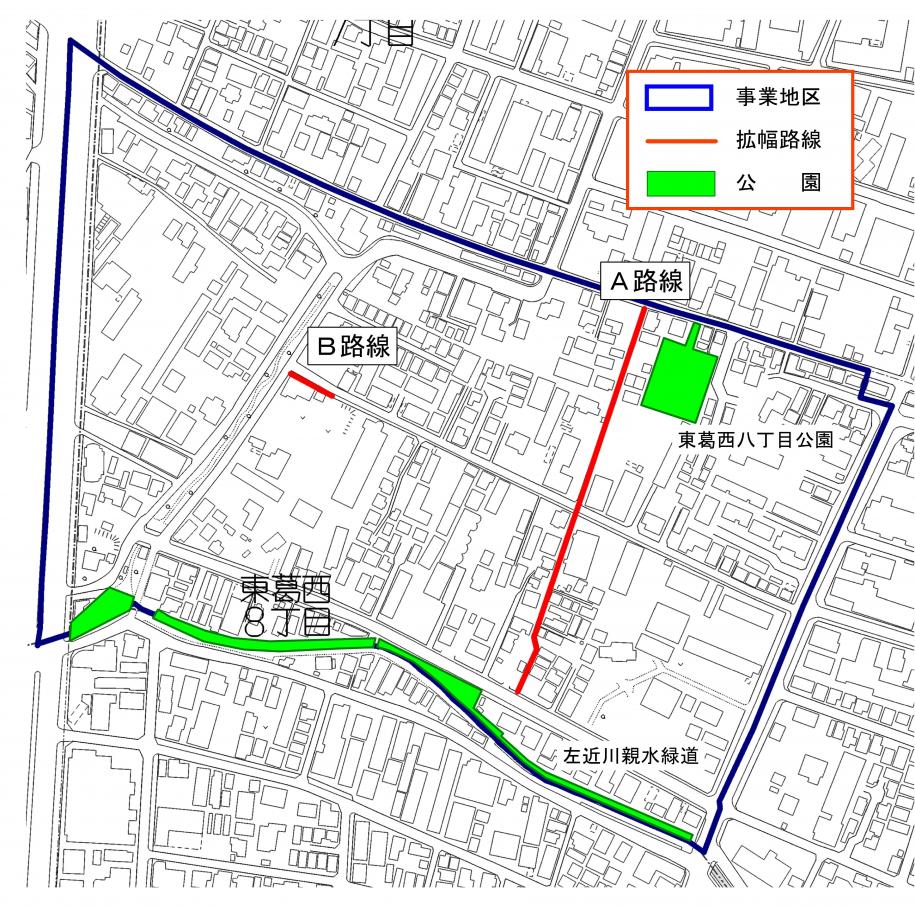 東葛西八丁目地区図