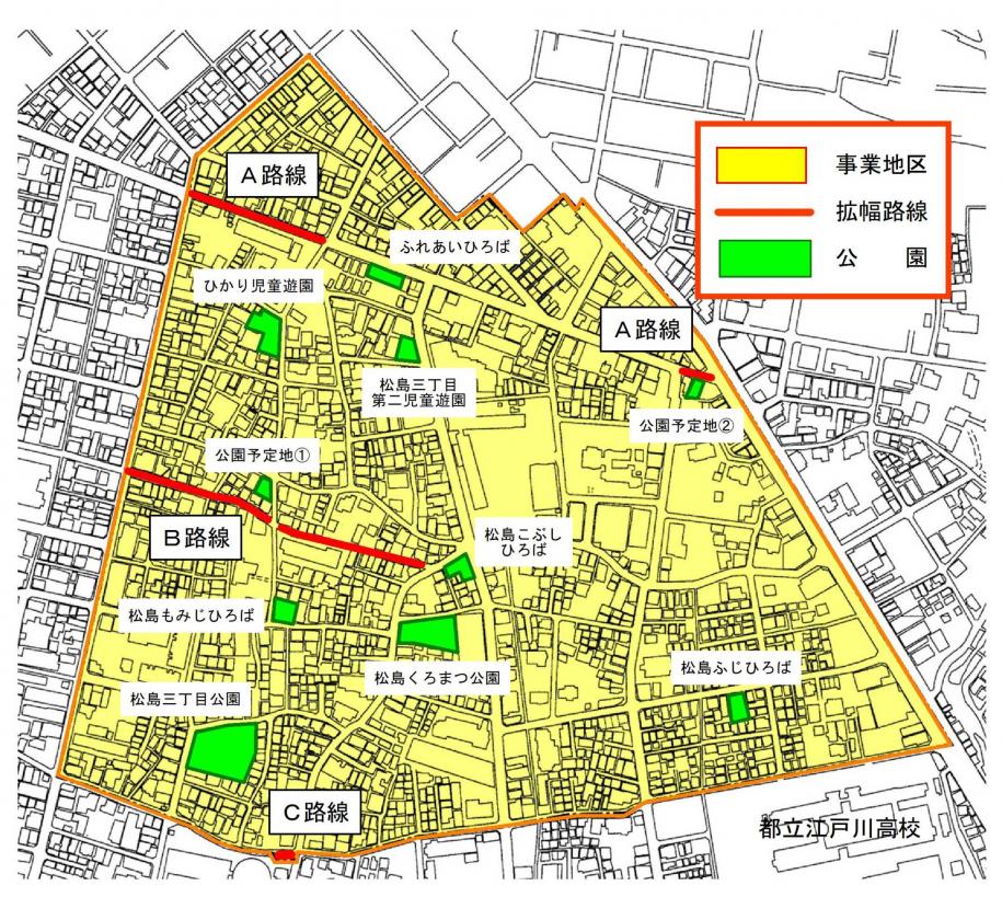 松島三丁目地区図