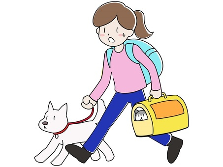 ペット防災イラスト