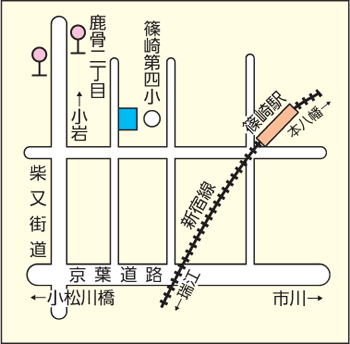 鹿骨くすのきカルチャーセンター　周辺地図