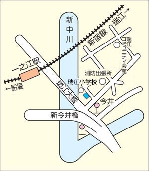 東部くすのきカルチャーセンター周辺地図