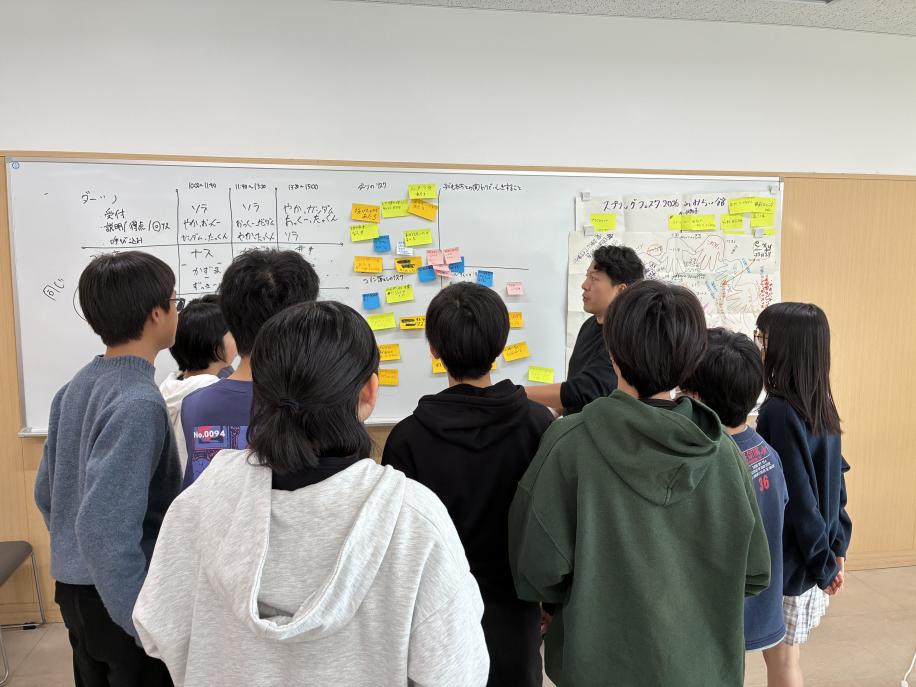 安全確保の大切さについて学んでいる様子