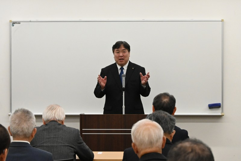 記念式典での区長挨拶