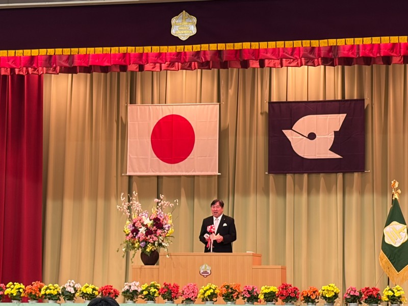上小岩第二小学校卒業式での区長挨拶