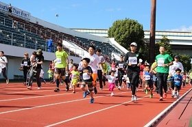 江戸川マラソン大会の様子