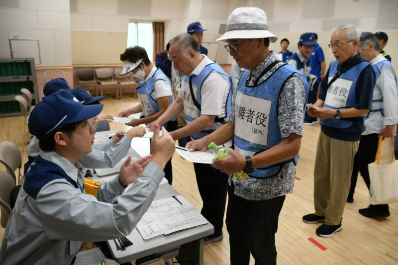 総合防災訓練（2日目）の様子