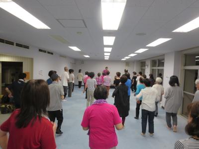 ステップ練習の様子