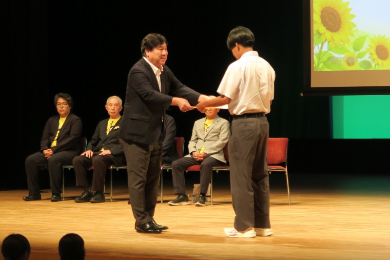 社会を明るくする運動 区民の集いでの区長からの表彰