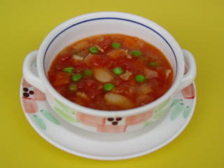 写真：白いんげん豆のミネストローネ