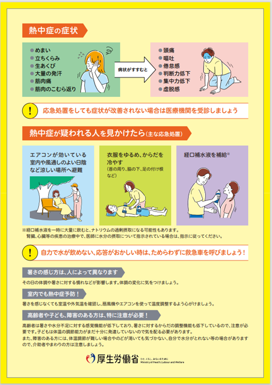 熱中症の症状