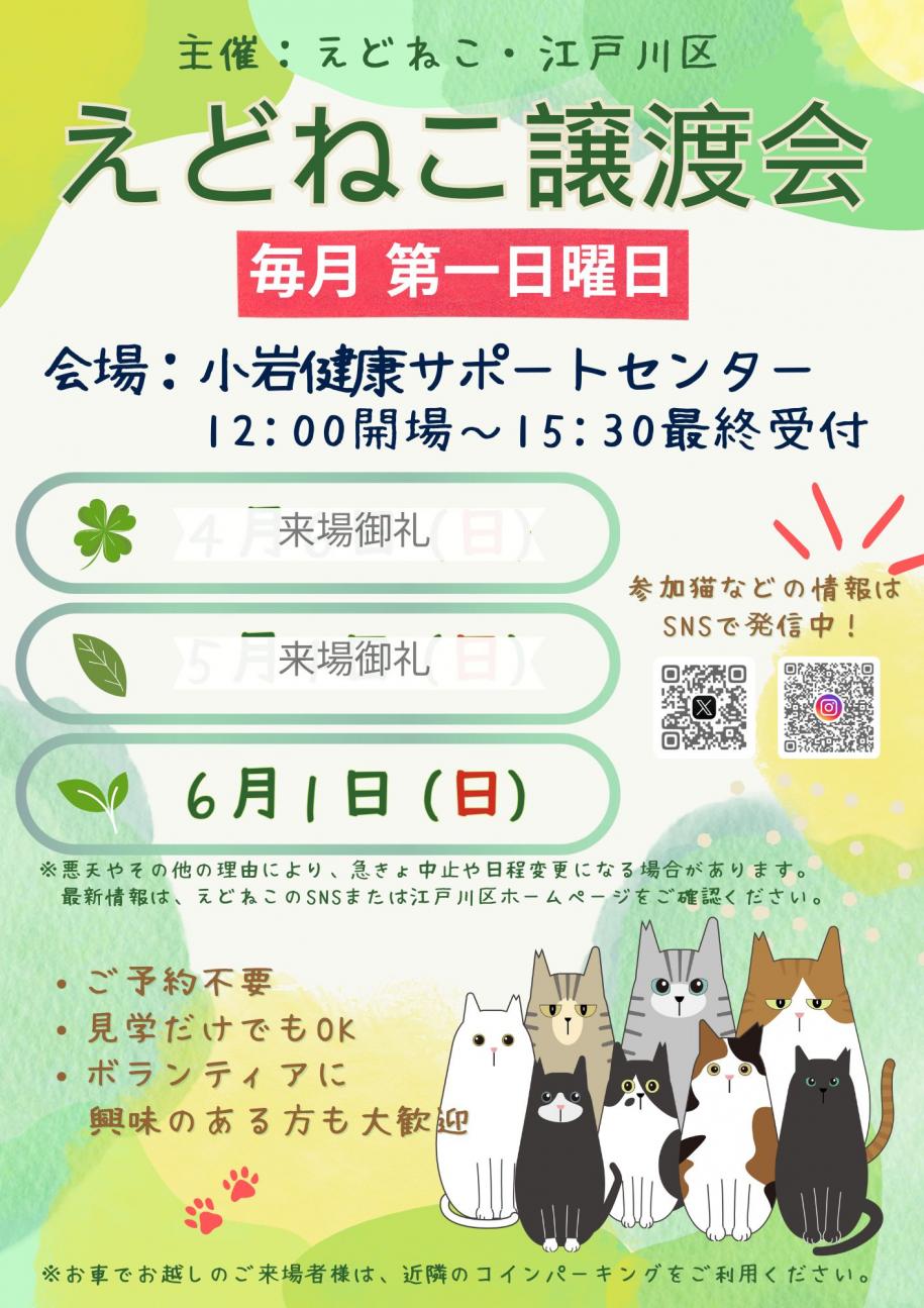 猫 猫の飼い主になりませんか？ 江戸川区ホームページ
