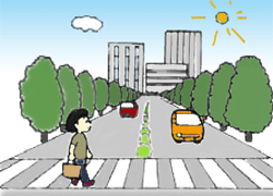 画像　街路樹による景観向上