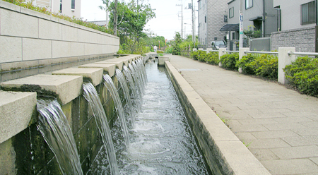 写真　東井堀親水緑道