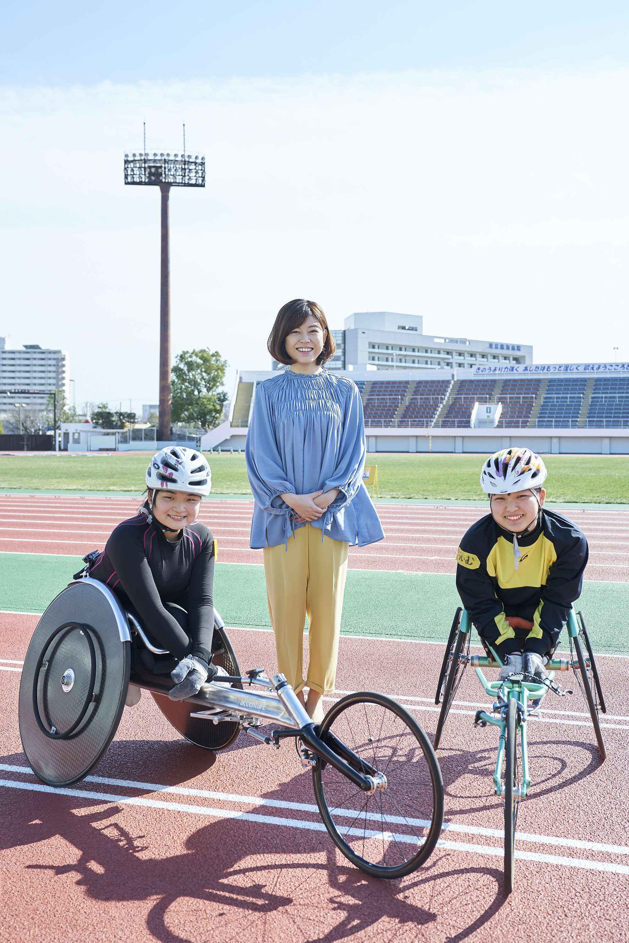 取材当日は江戸川陸上競技場にて、EDORIKU車いす陸上教室が開催された